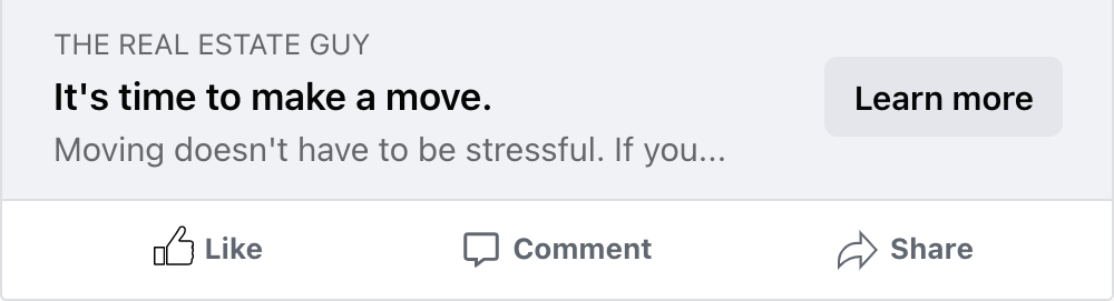 Sample Headline: "it's time to make a move" 