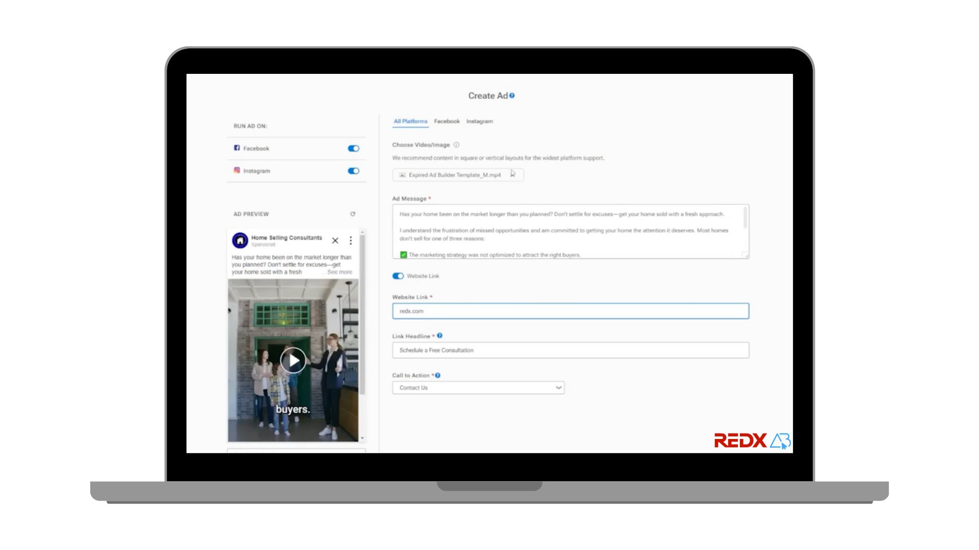 REDX Ad Builder Announcement 